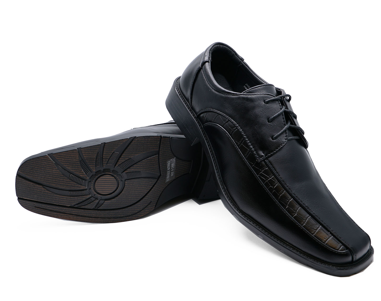 MENS BLACK LACE-UP WORK WEDDING SMART COMFY LOAFERS FORMAL SHOES SIZES 5-10