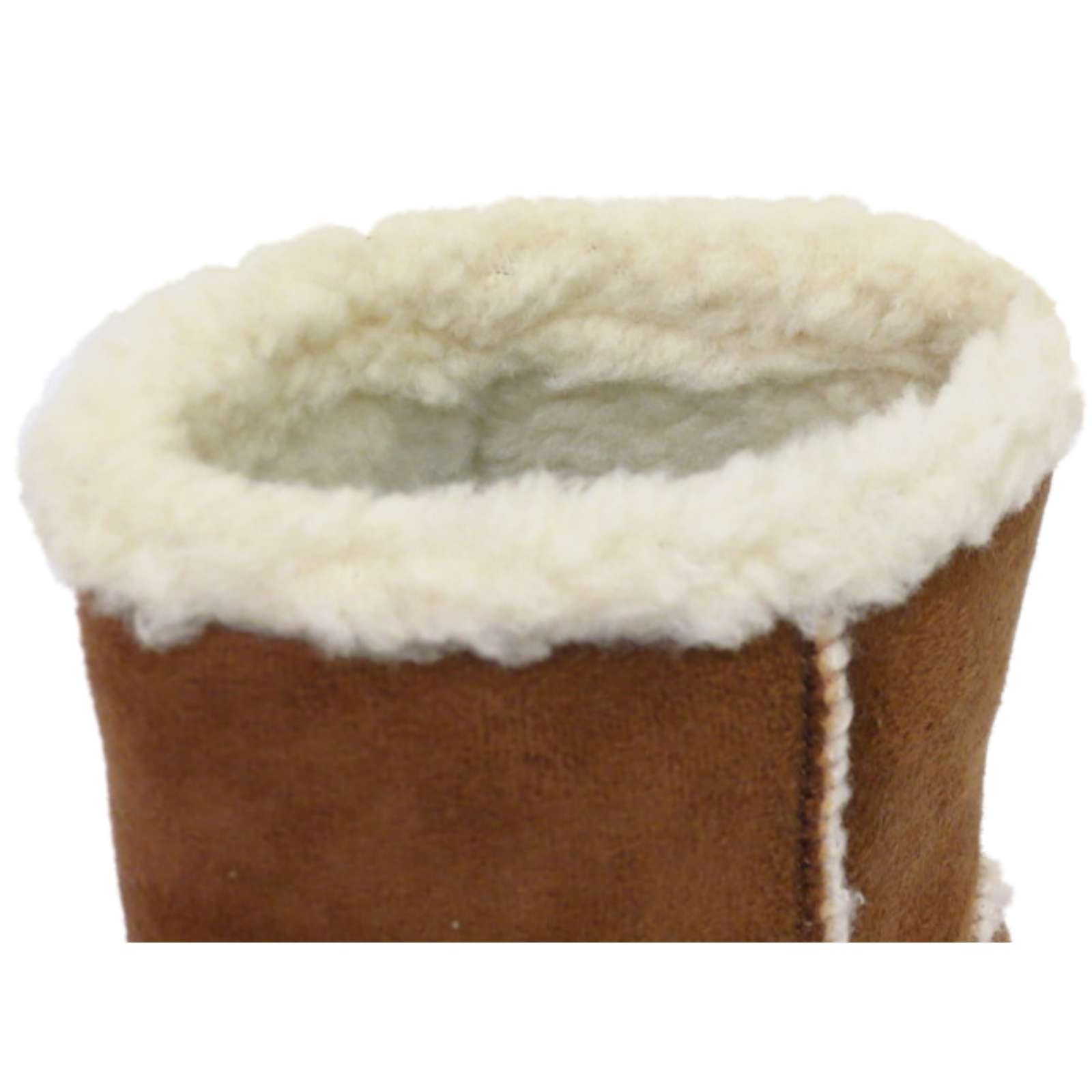 GIRLS KIDS TAN WARM SNUGG INFANTS WINTER FLAT FAUX-FUR LINED BOOTS SHOES 10-2