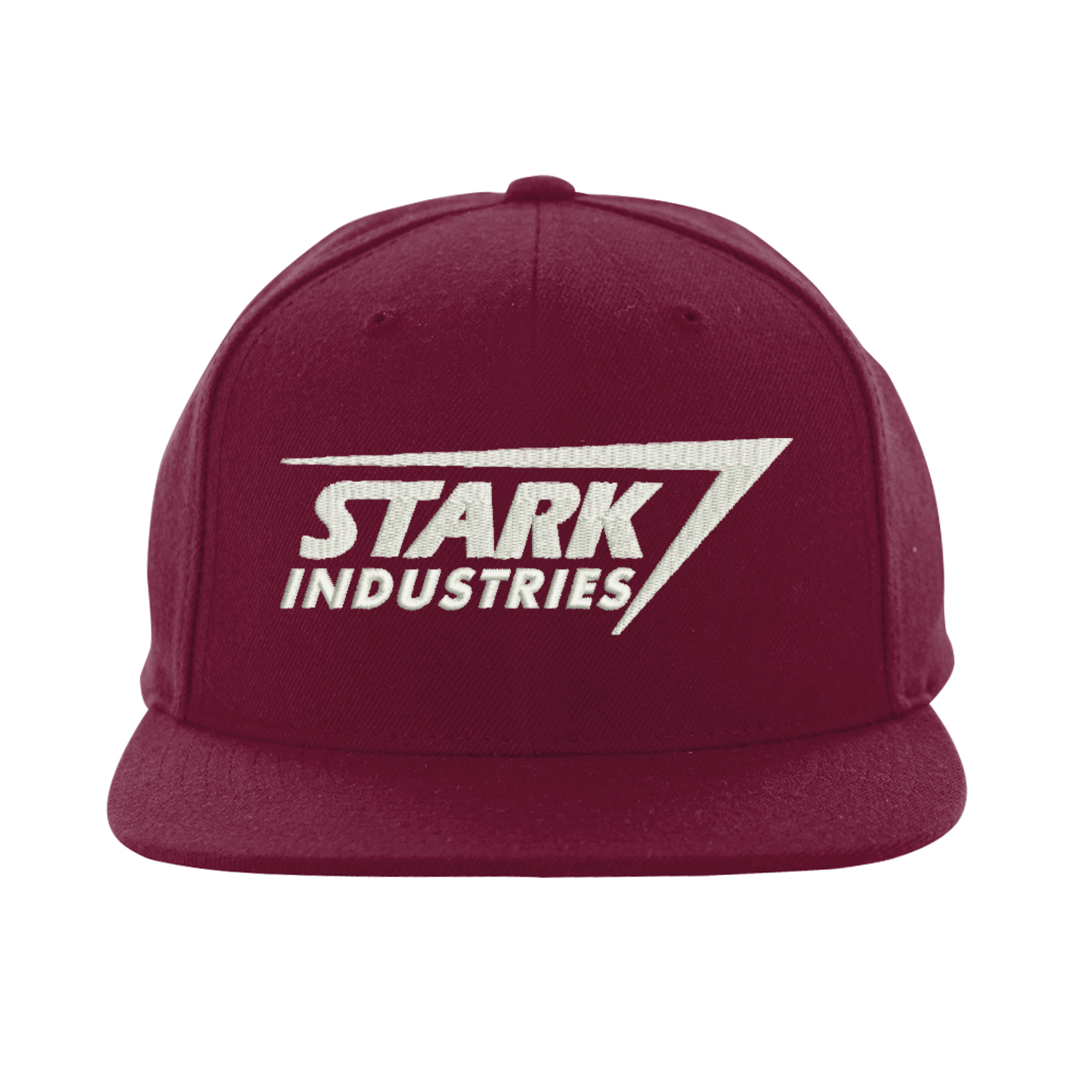 iron man snapback,stark industries text hat,embroidered design