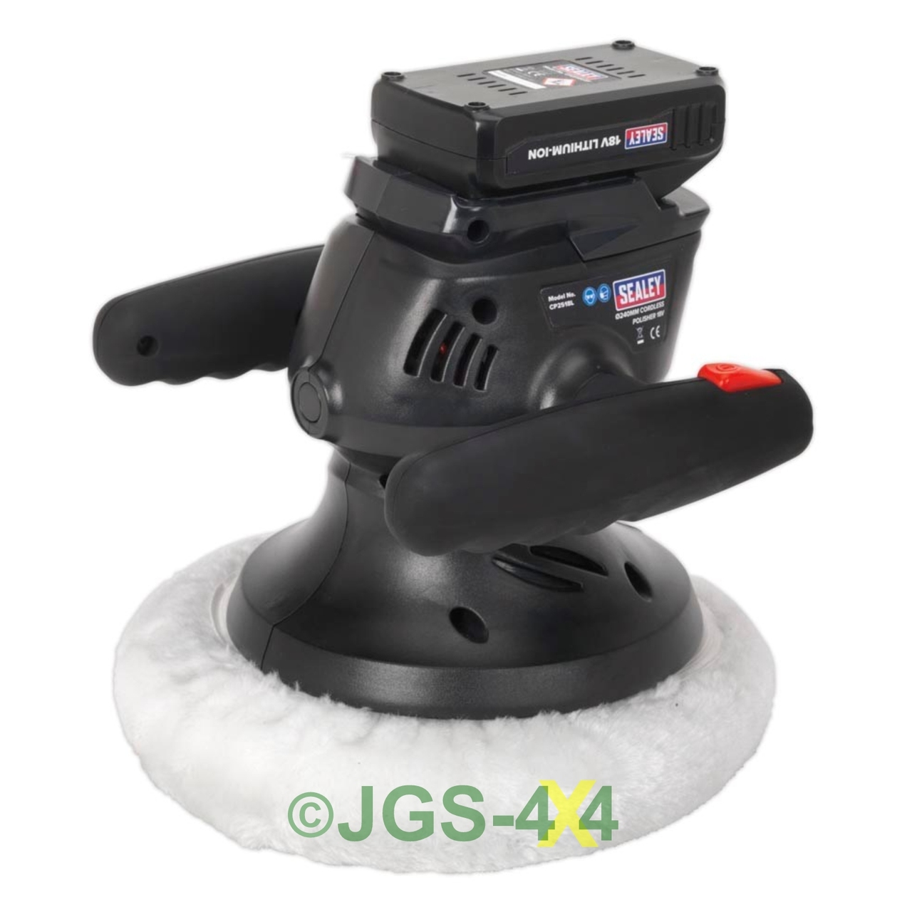 Cordless 18v Random Orbital Car Polisher 240mm SEALEY
