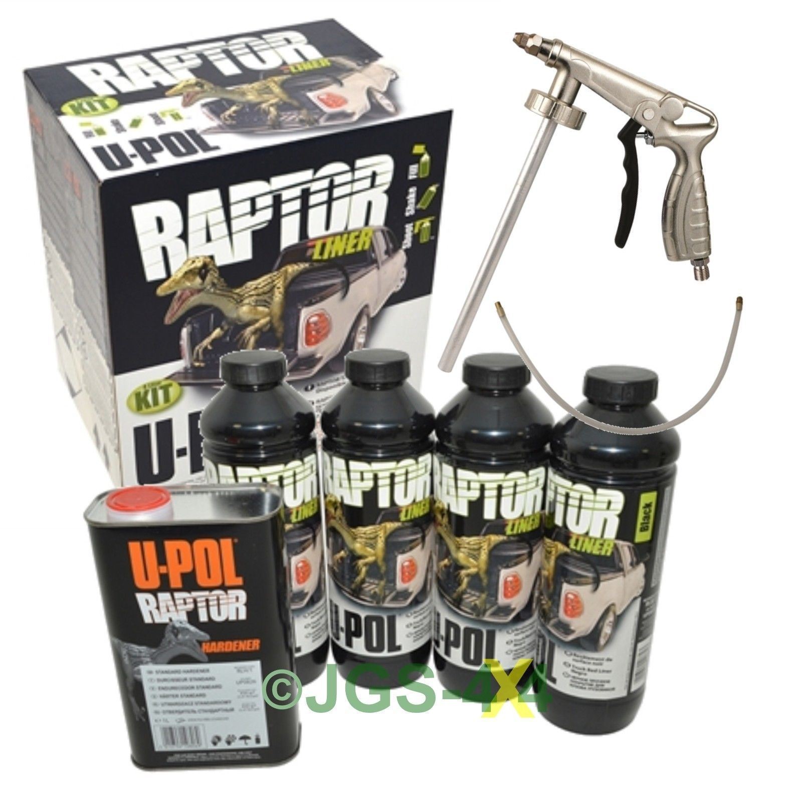 UPOL RAPTOR Ultra Tough Truck Bed Liner Coating Car Underseal BLACK