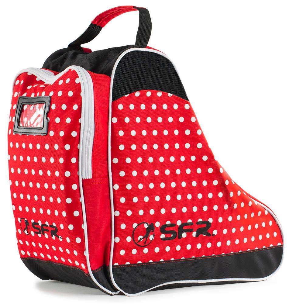 Sfr Designer Ice And Skate Bag Red Polka Roller Skate Carry Bag Ebay