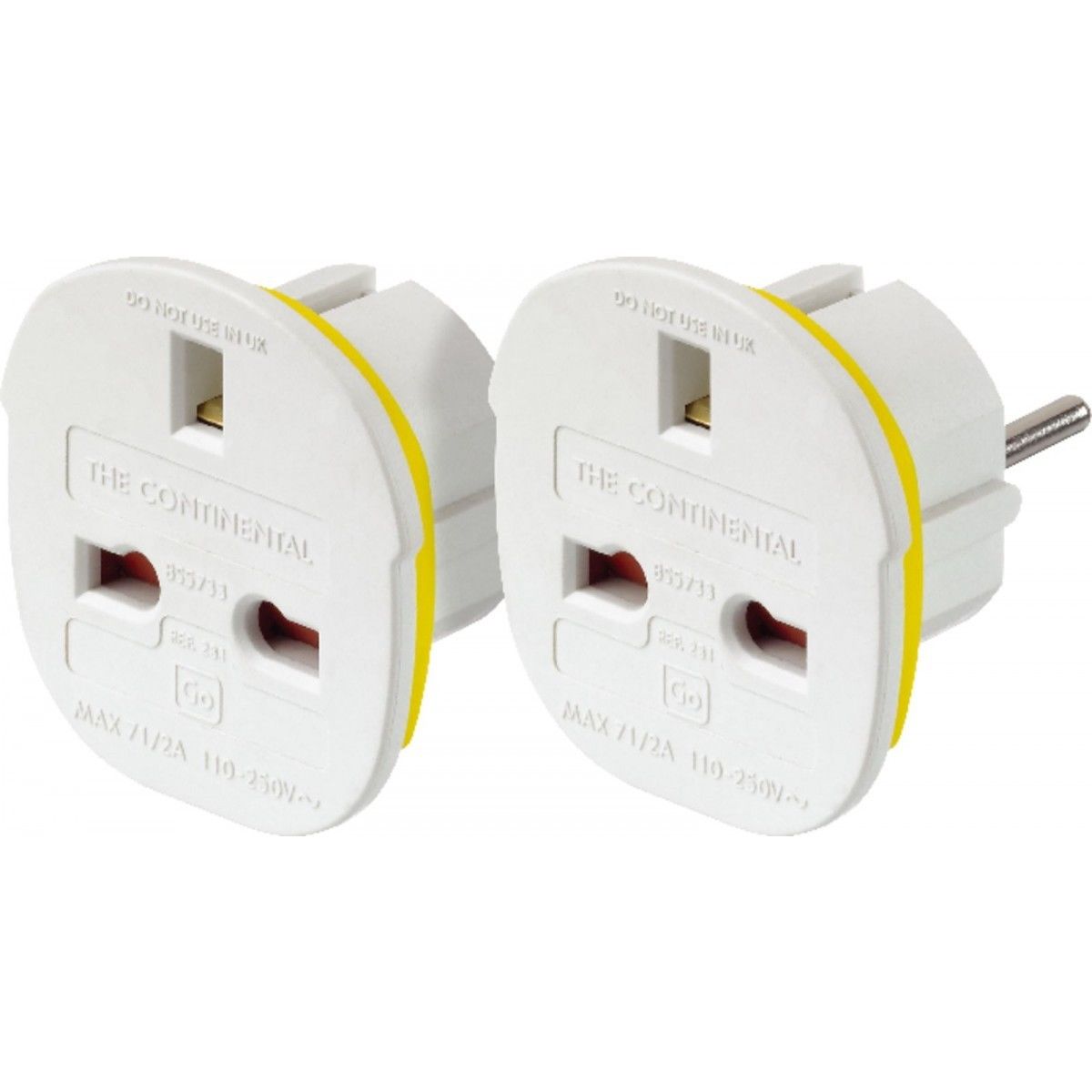 Go Travel Continental Adaptor Twin Travel Plug Adaptor FREE Delivery! eBay