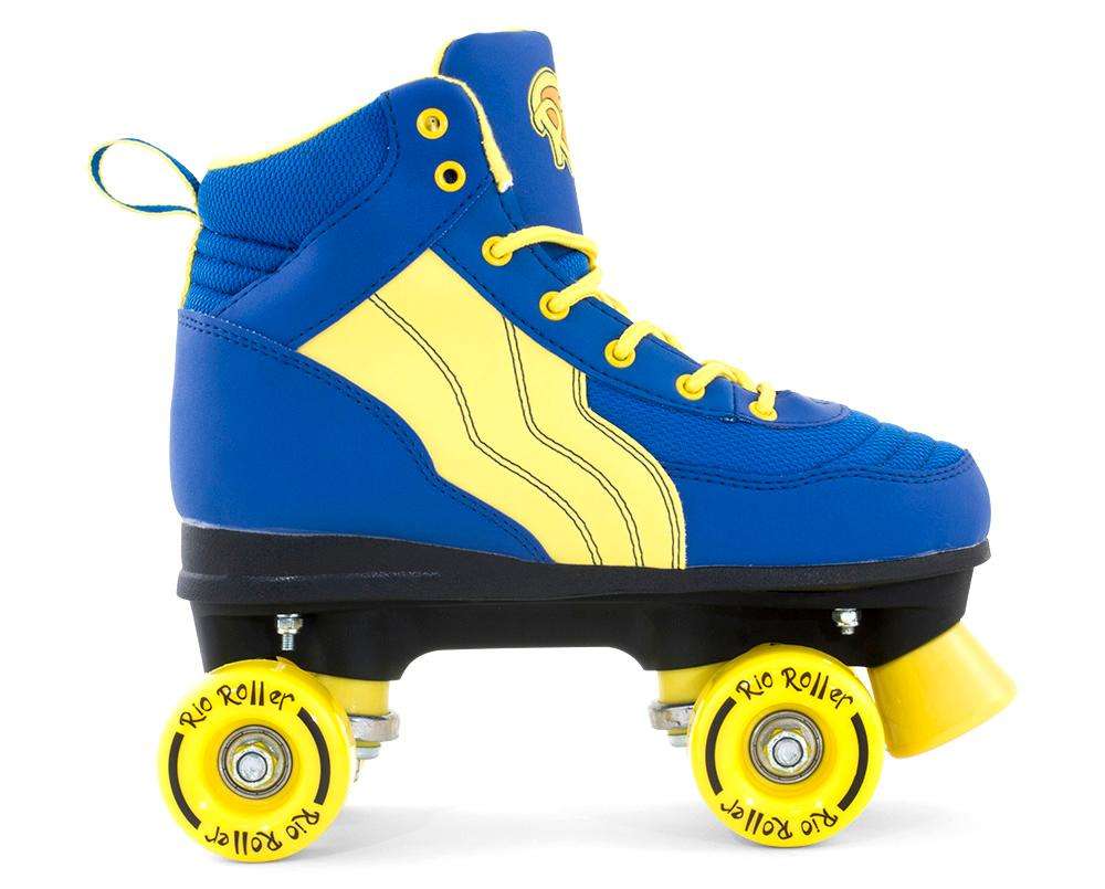 Rio Roller Pure Adults Skate Blue/Yellow Adult Quad Roller Skates eBay