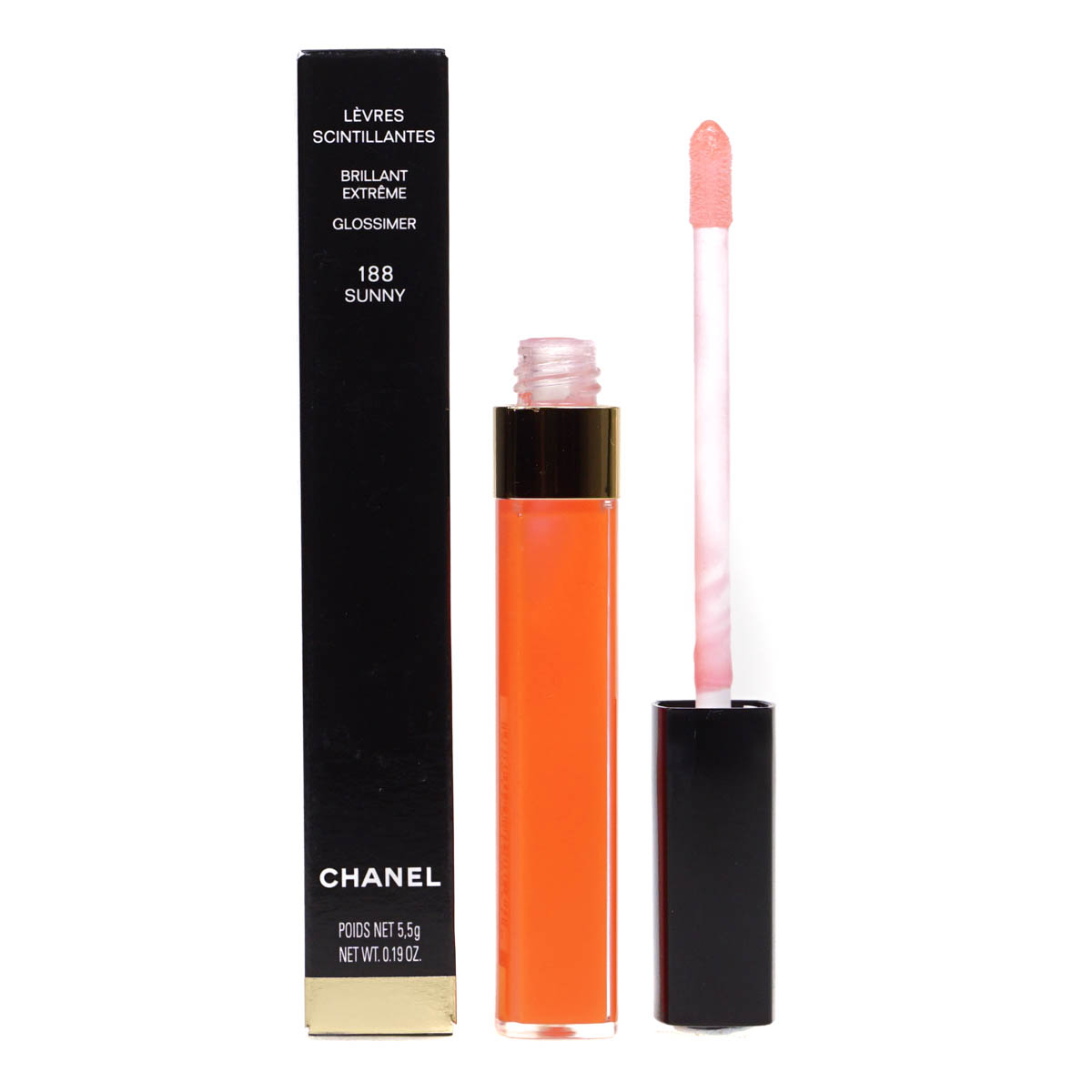 Chanel Levres Scintillantes Bright Gloss Orange Lip Colour chanel levres scintillantes bright gloss orange lip colour