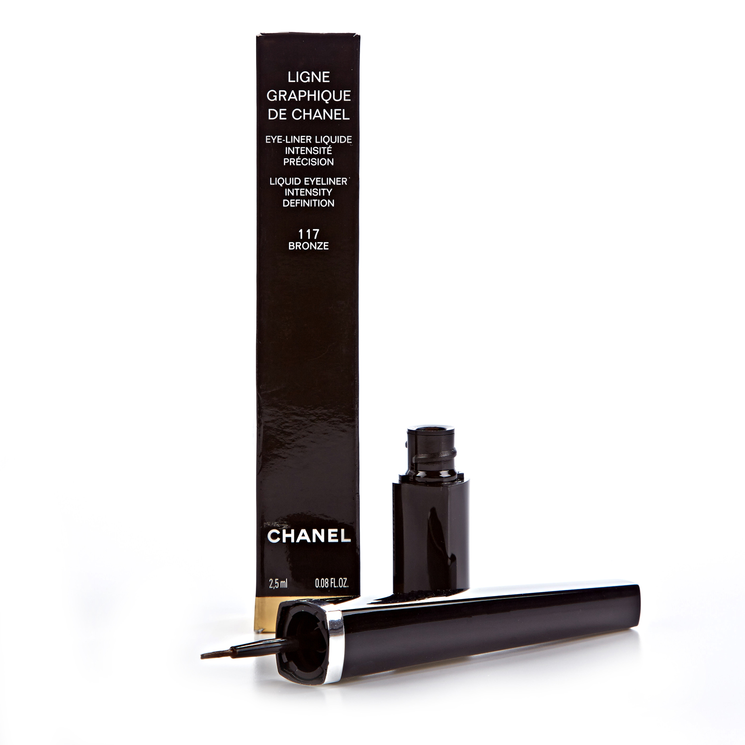 CHANEL ECRITURE & LIGNE GRAPHIQUE LIQUID EYELINER BRONZE BLACK FELT