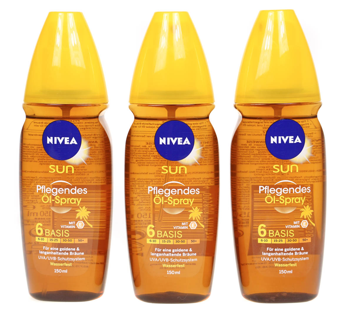 Nivea Sun SPF6 Tanning Oil Spray 150ml Low Protection Sunscreen