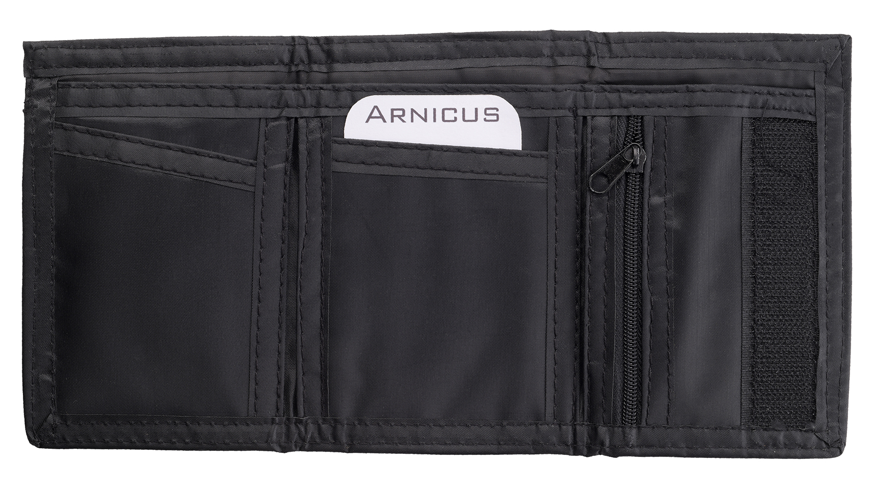 Mens Boys Genuine Real Nappa Leather Ripper Wallet Purse Black Zipped Pocket