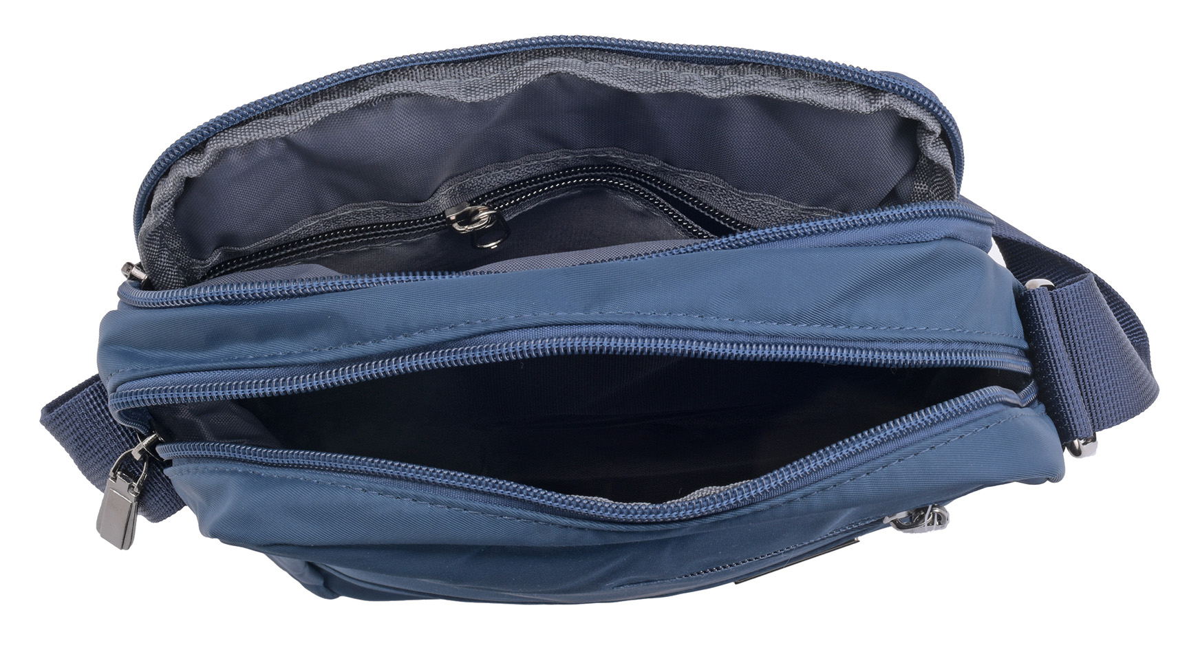 Multi Zip Travel Work Lightweight Cross Body Bag Handbag Manbag Womens Mens