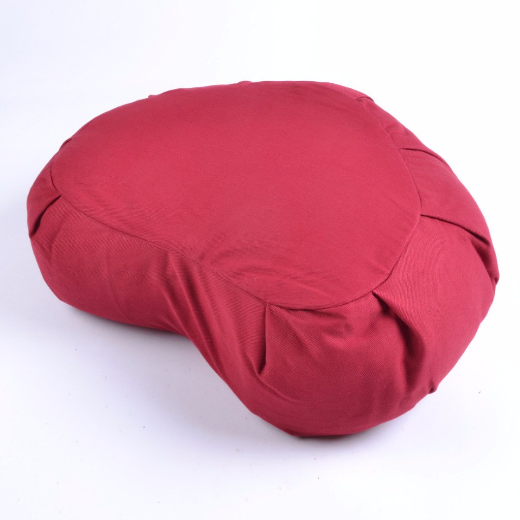 Yoga Studio Organic Buckwheat Crescent Zafu Plain Meditation Yoga