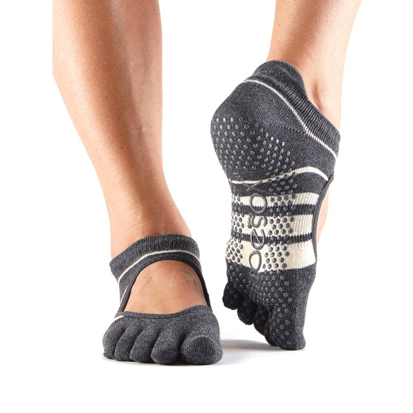 Toesox Full Toe Bellarina Non Slip Grip Workout Dance Yoga Pilates Socks Ebay 6522