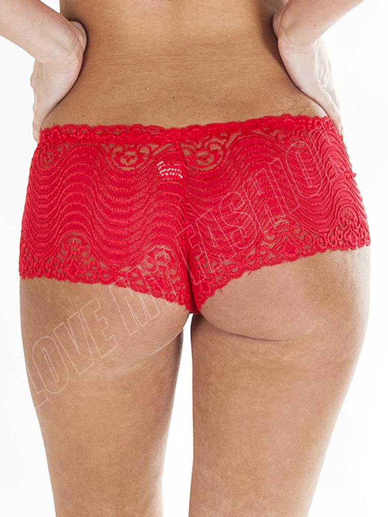 New Womens Ladies French Lace Panties Knickers Boy Boxer Shorts ...