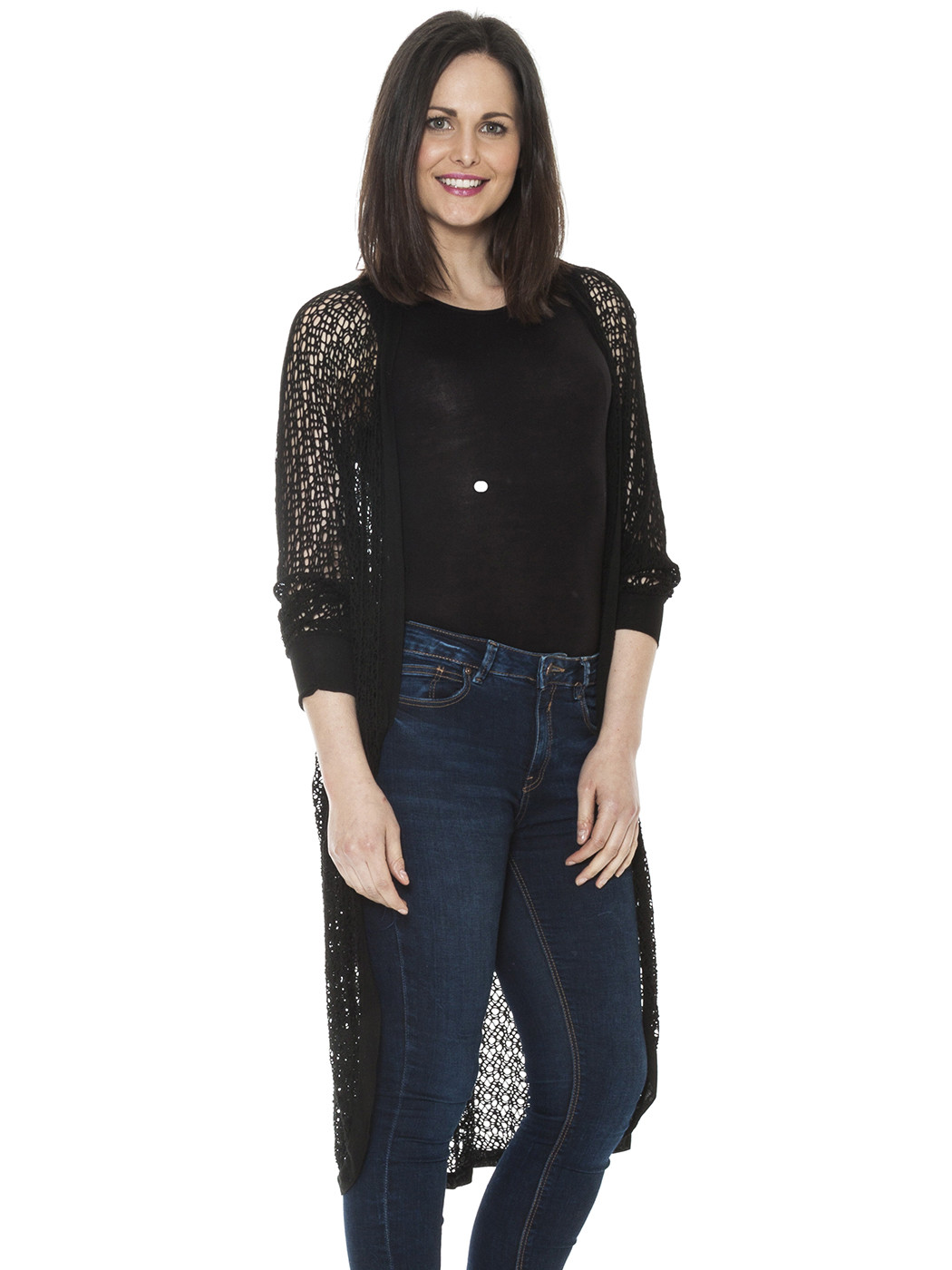net long cardigan