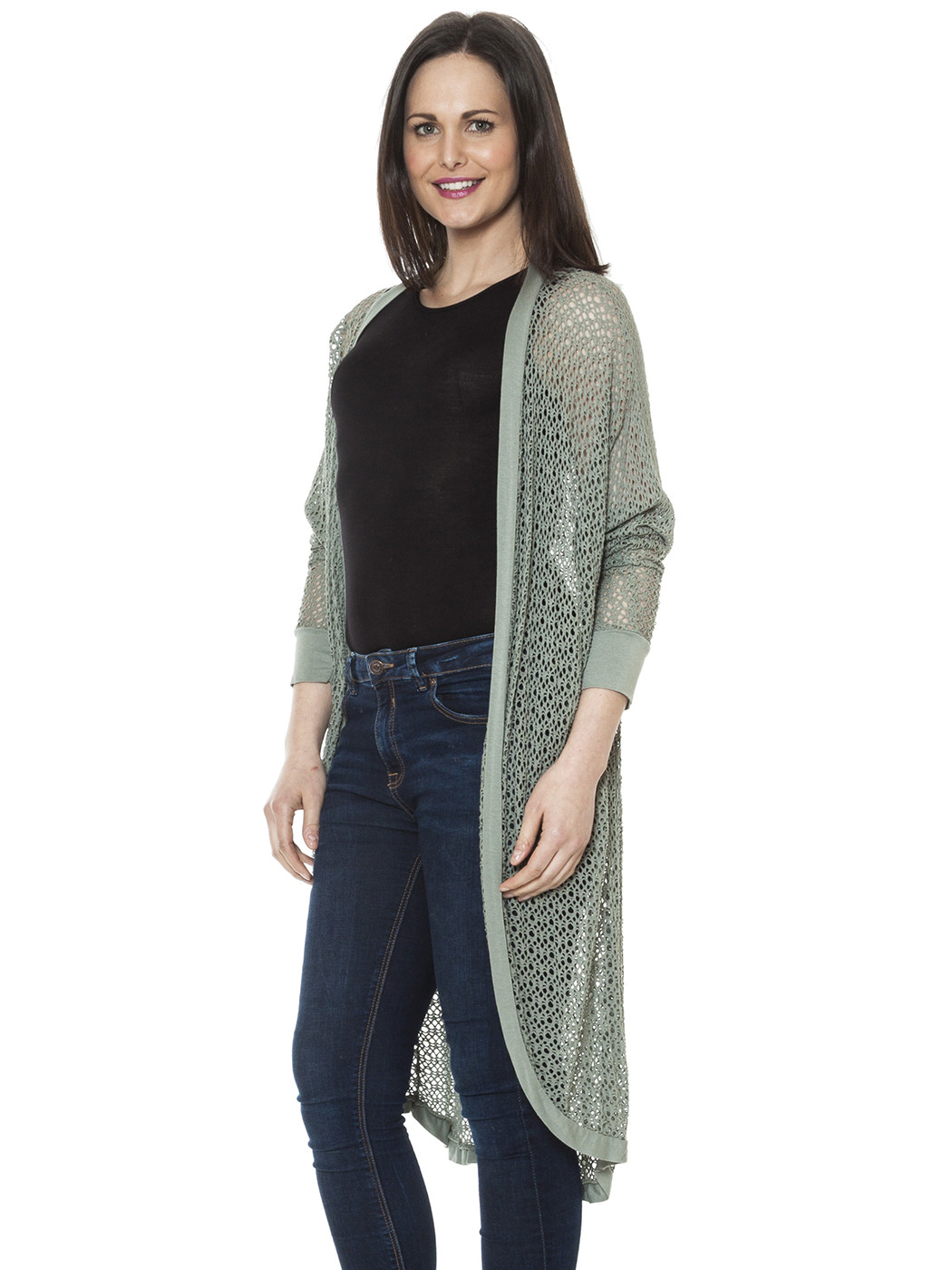 net long cardigan