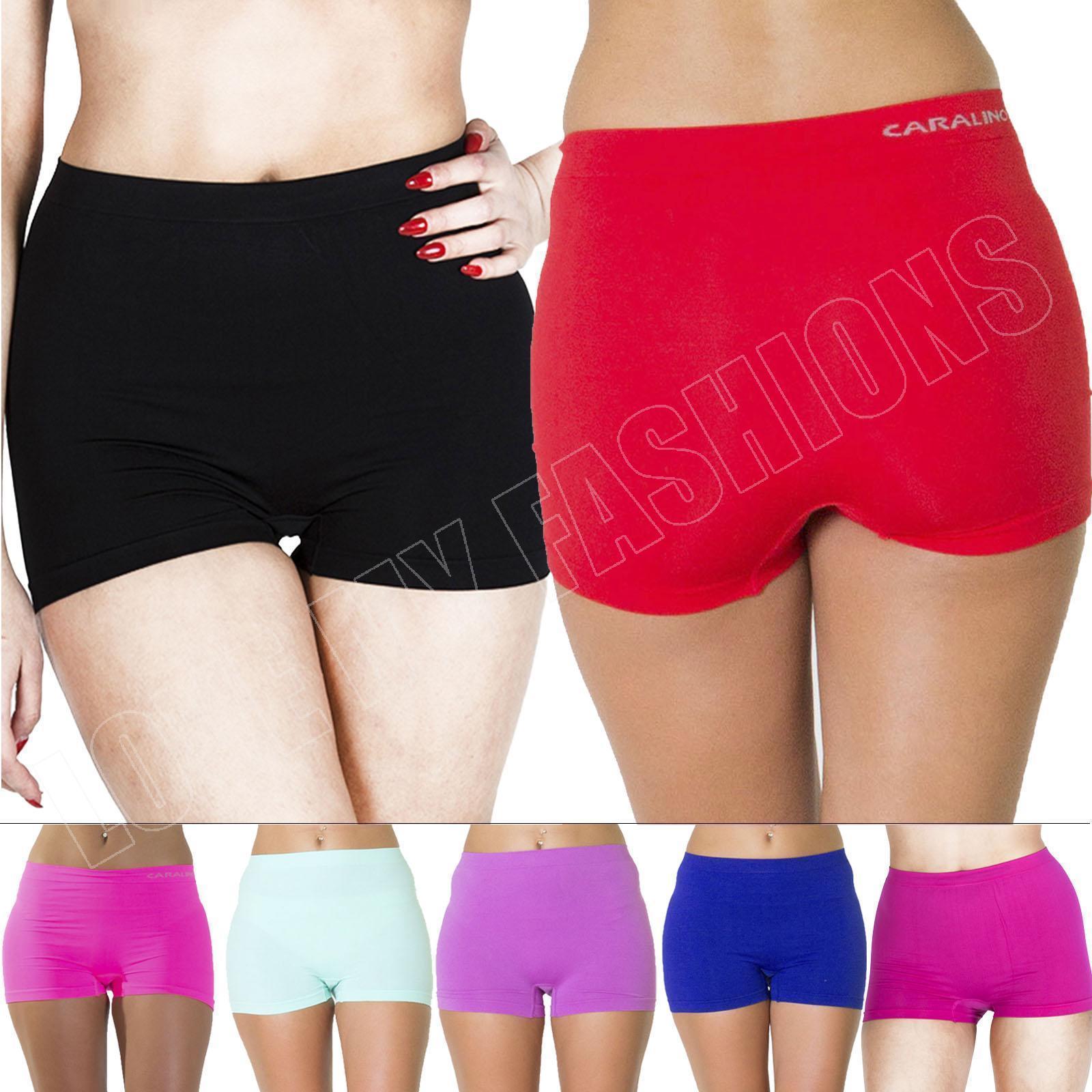 New Womens High Waist Boxer Shorts Pants Ladies Underwear Plus ...