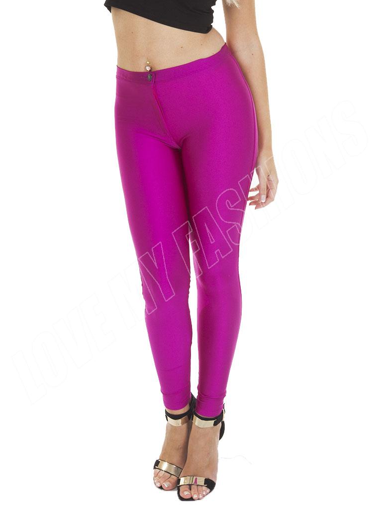 shiny black pants womens