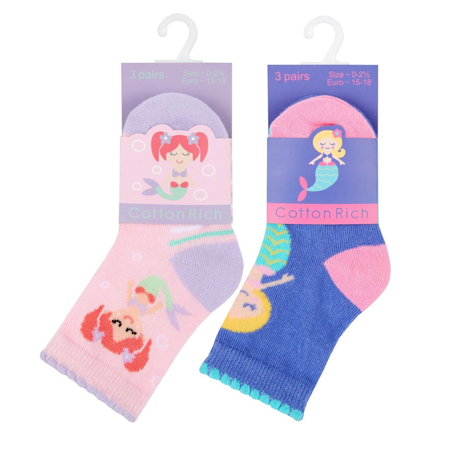Newborn Baby Girls Cotton Rich Scallop Edge Socks 6 or 12 Pairs Bundle Novelty