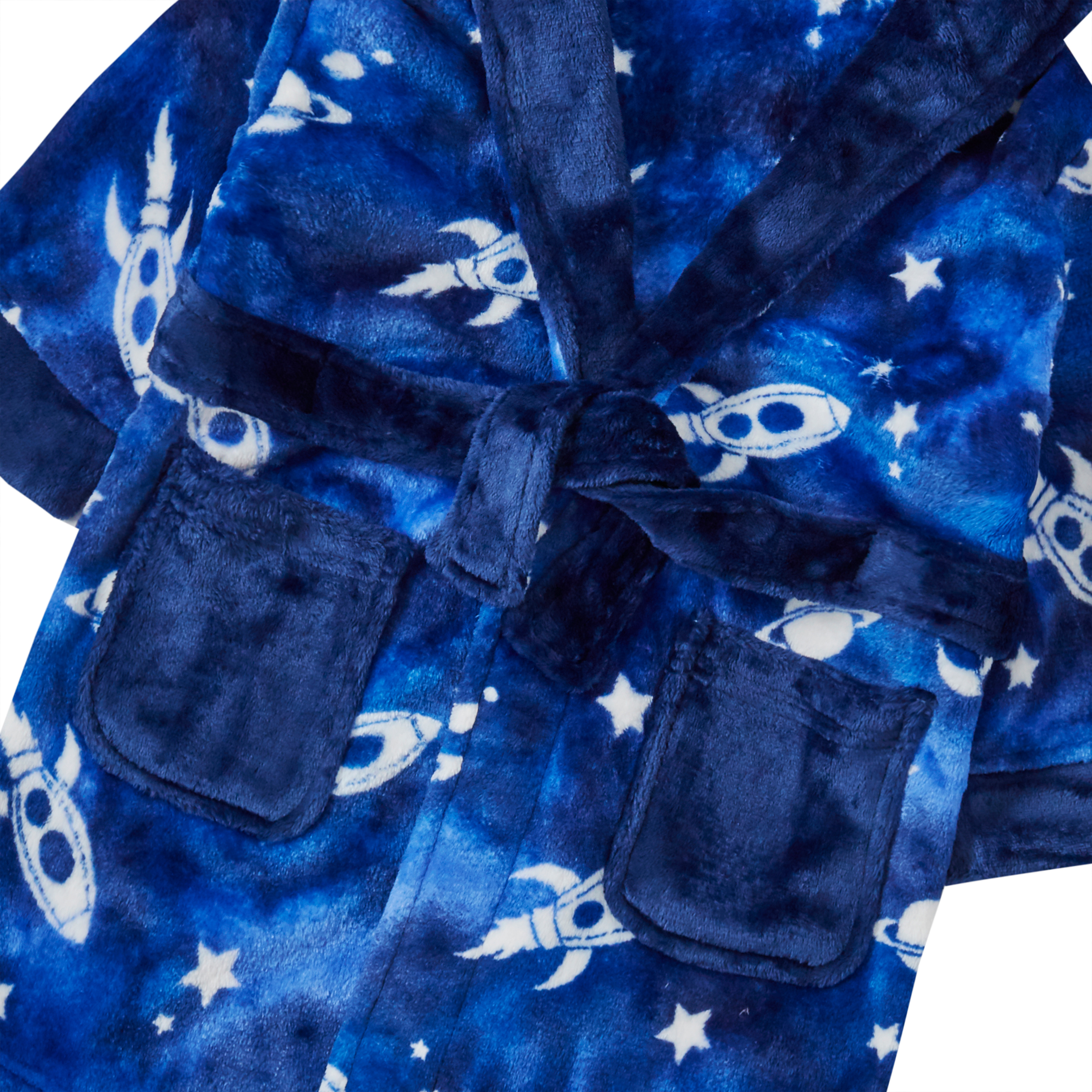 Kids Childrens Girls Boys Dressing Gown Fleece Hooded Robe Bath Robe Free Gift