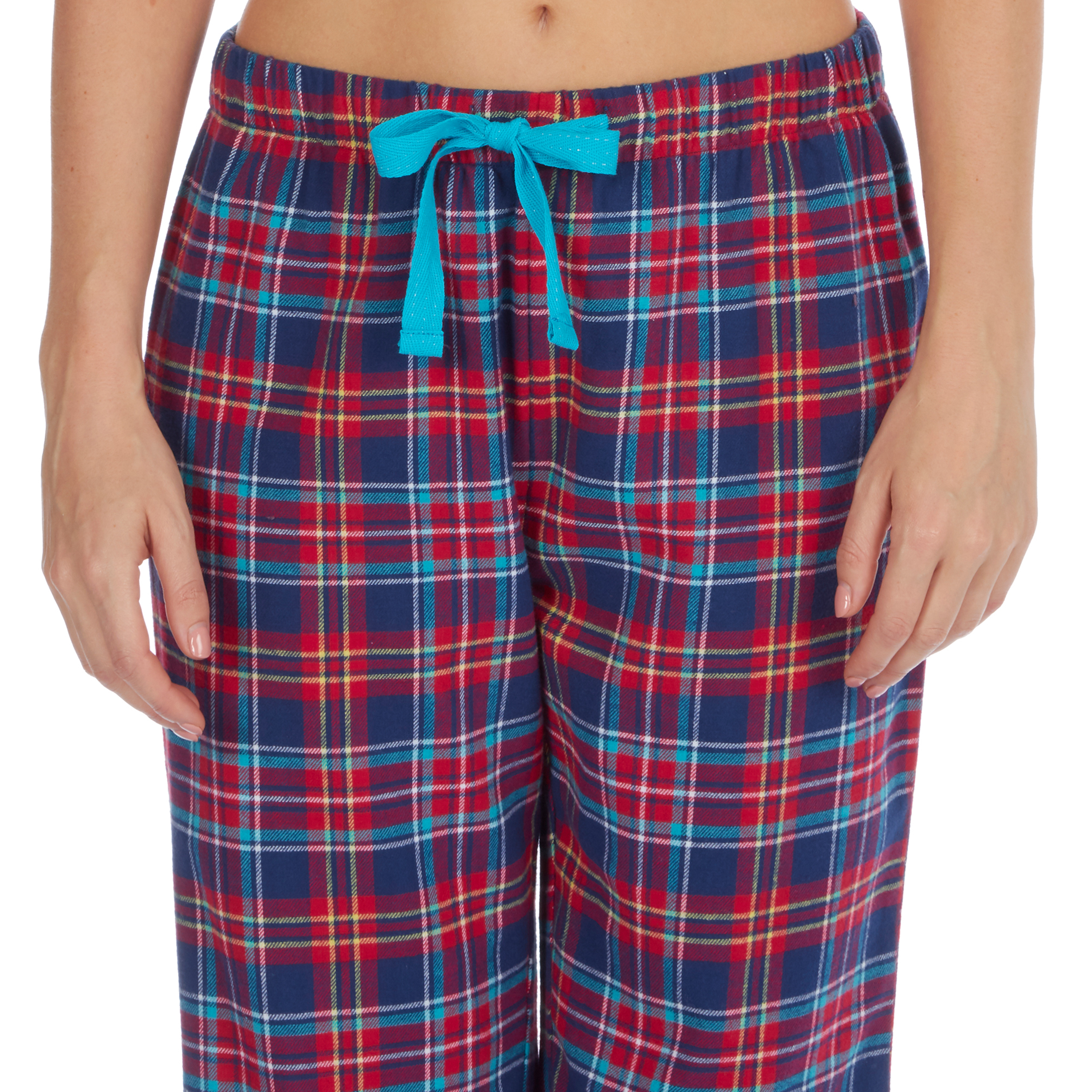 Ladies Womens Cotton Pyjama Bottoms Pants Trousers Nightwear Lounge PJ Check 