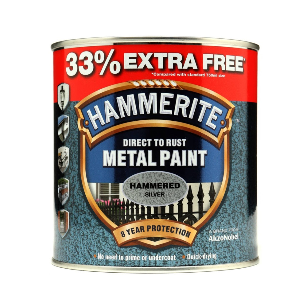Hammerite Direct to Rust Metal Paint Hammered with Wide Range of ...