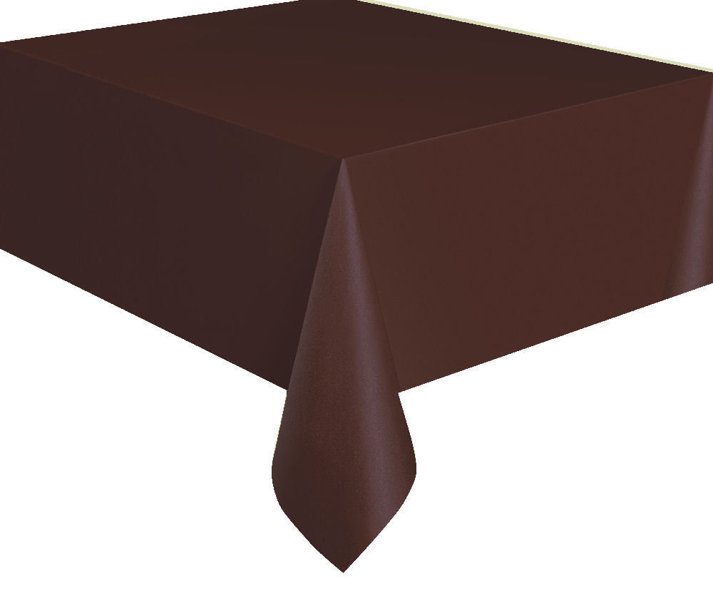 UPC 011179050765 product image for Brown Plastic Tablecover - Tablecloth Bbq Catering Party Wedding Chocolate | upcitemdb.com