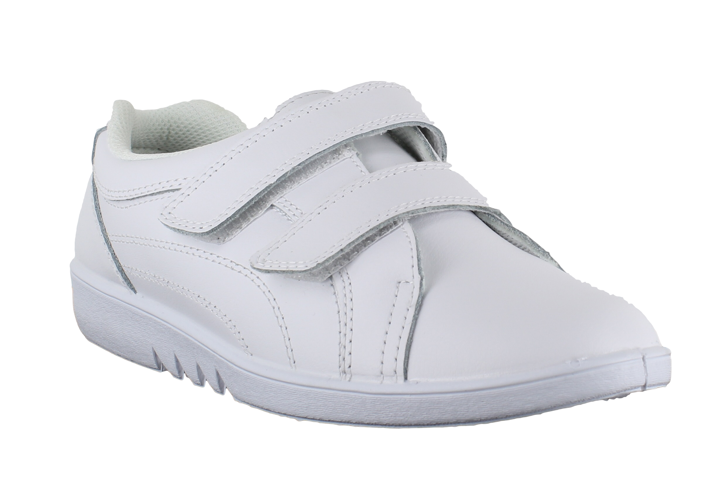 41 Ladies White Trainers With Velcro Fastening PNG