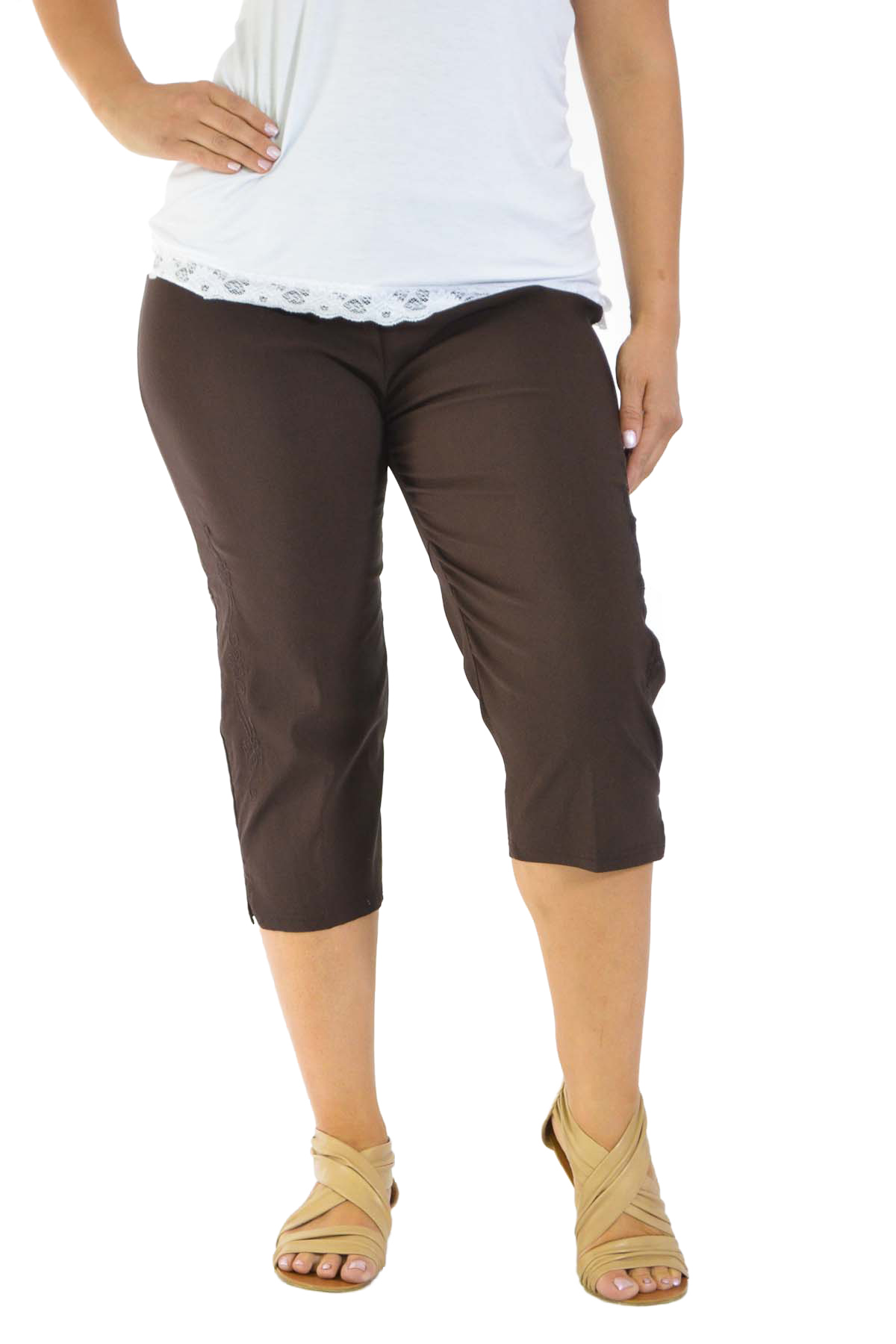 roman bengaline cropped trousers