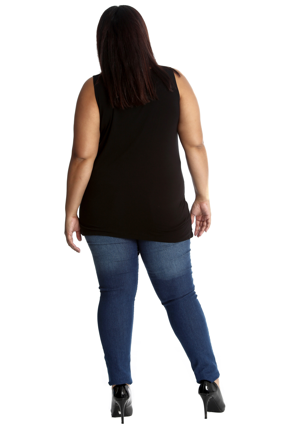 NUOVA linea donna Taglie Forti Jeans Donna Strappato Gamba Dritta Con Paillettes Con Patch NOUVELLE