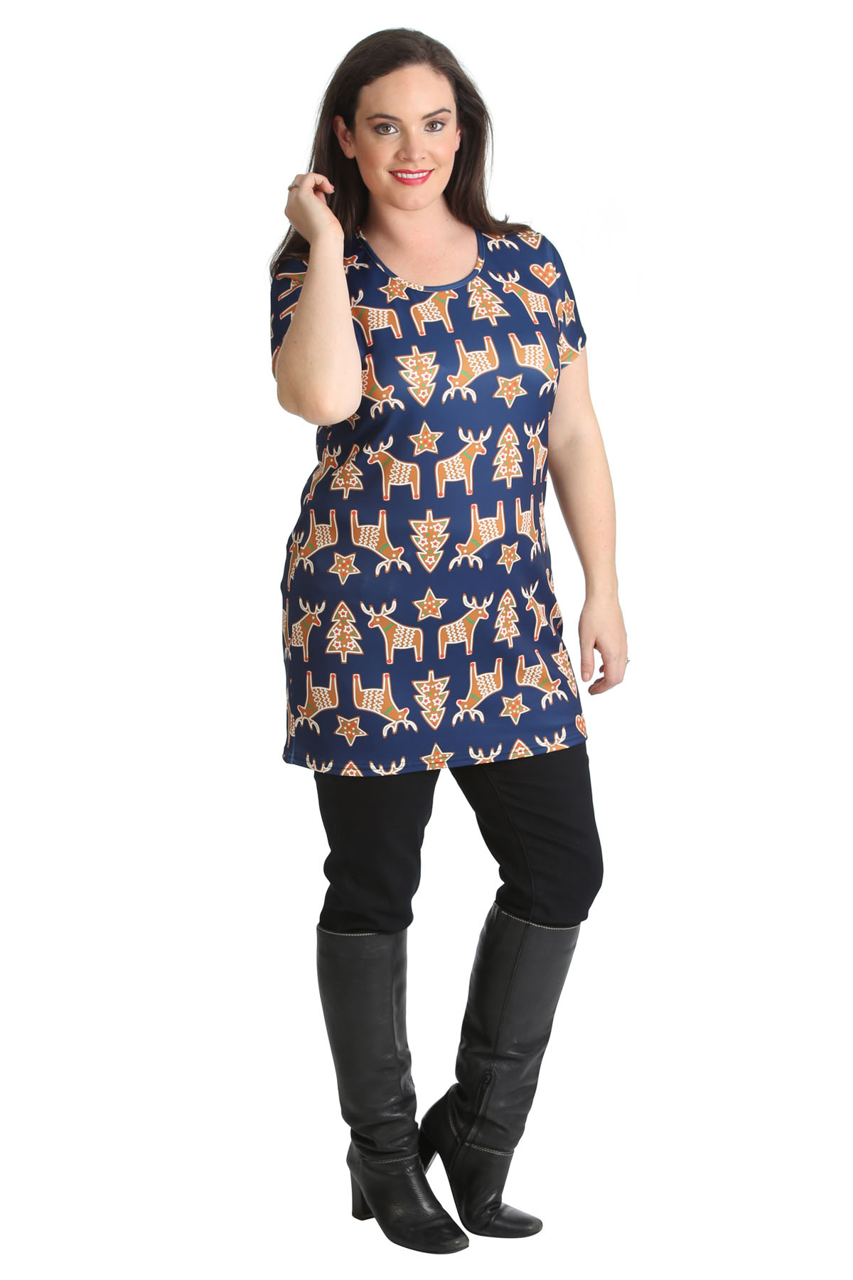 plus size gingerbread shirt