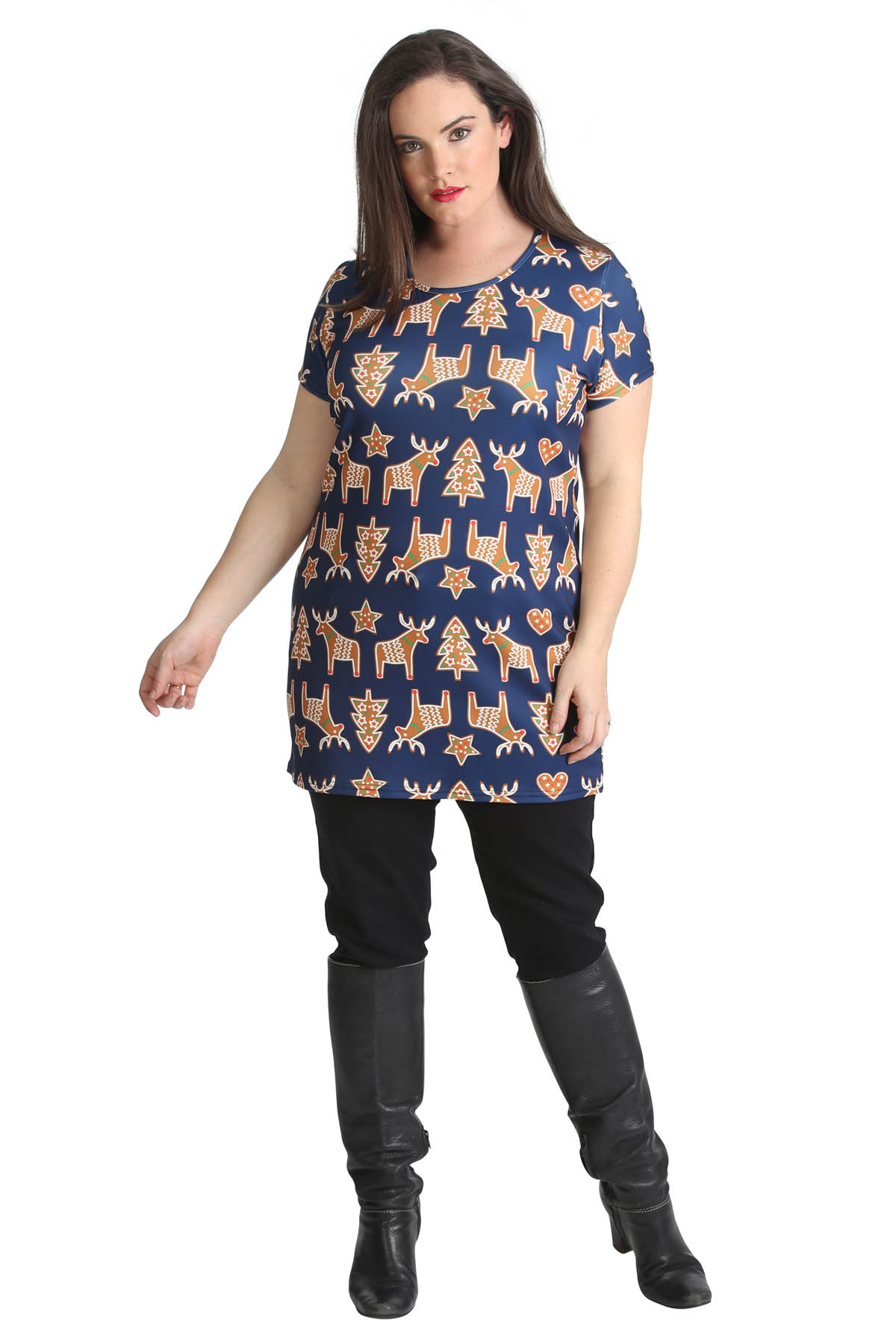 plus size novelty christmas tops uk