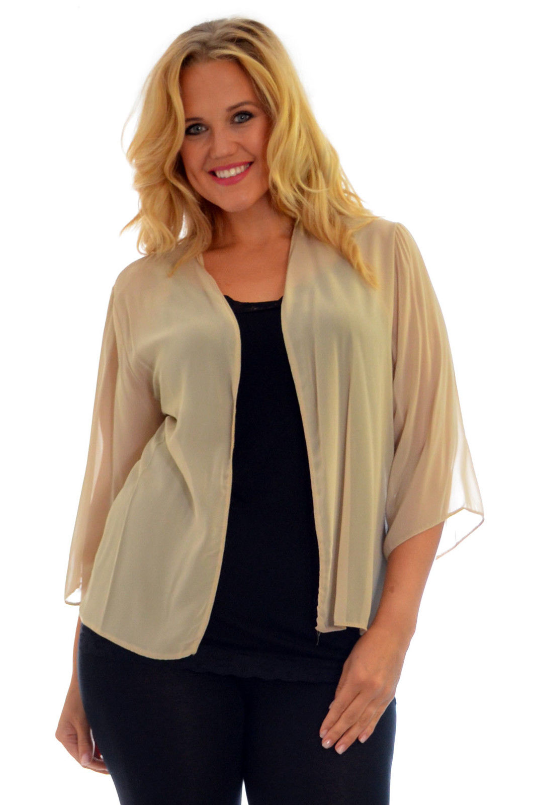 plus size chiffon tops uk