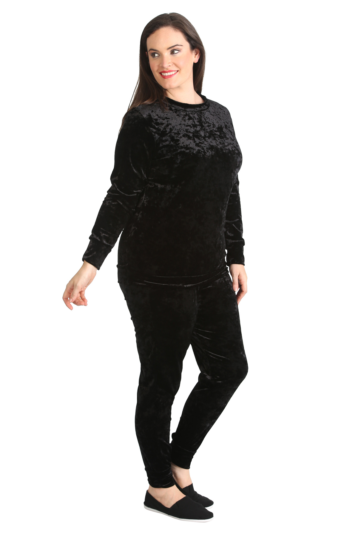 plus size velvet tracksuit