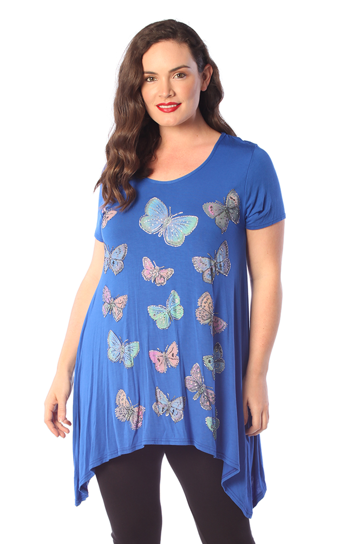 plus size hanky hem tops uk