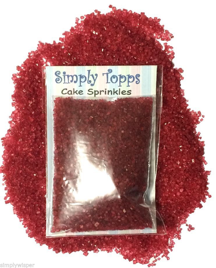Sparkling Sugar Cake Decoration Sprinkles 30g Crystals