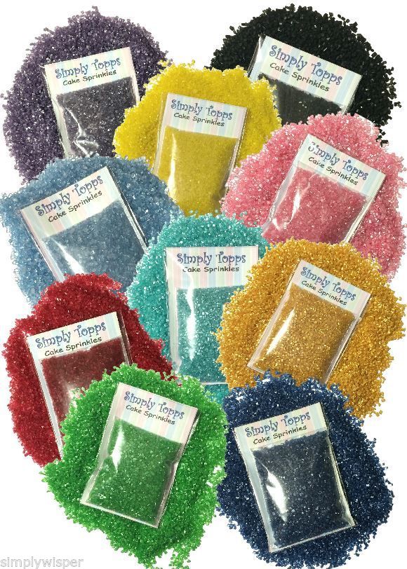 SPARKLING SUGAR Cake Decoration Sprinkles 30g Crystals