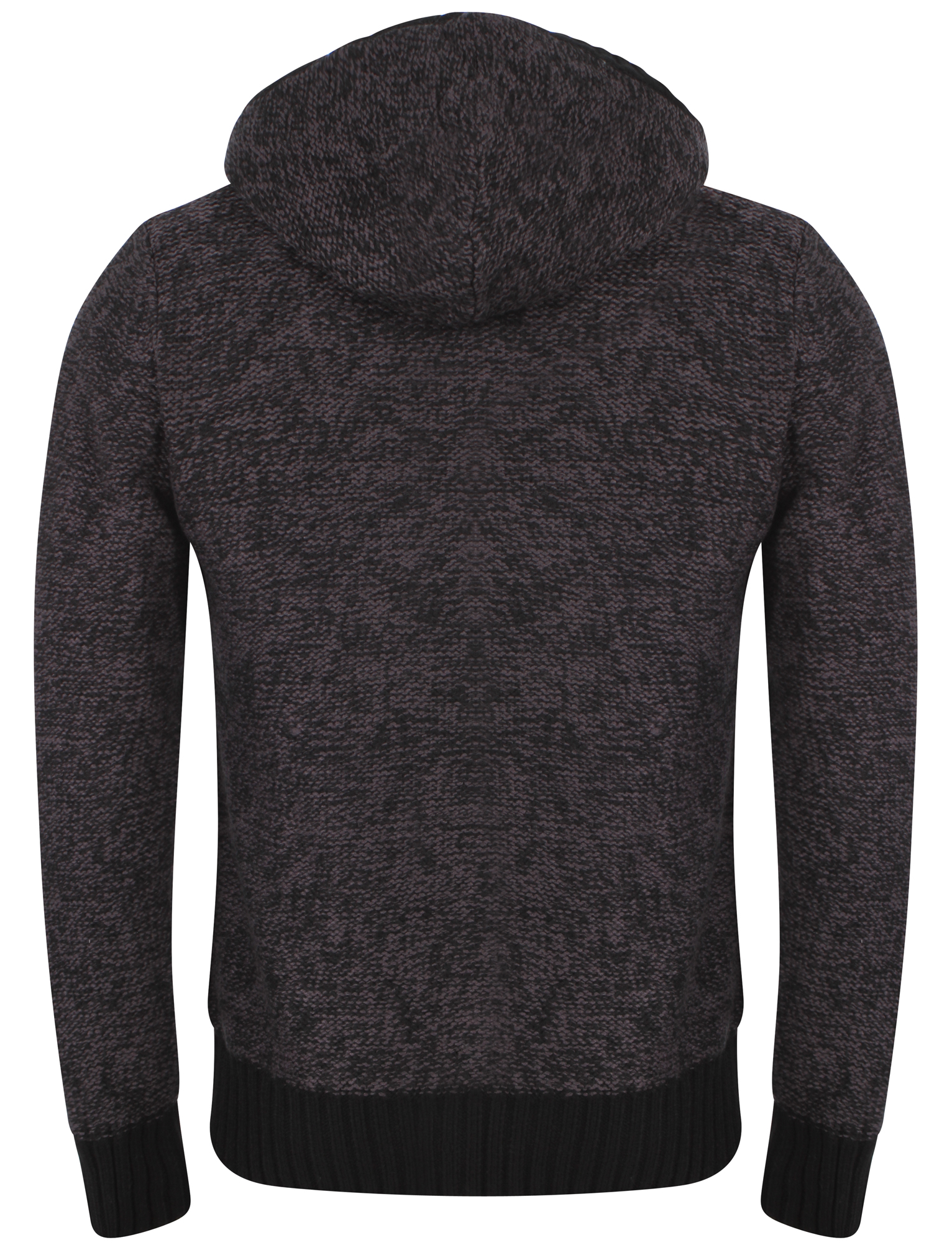 knitted zip hoodie mens