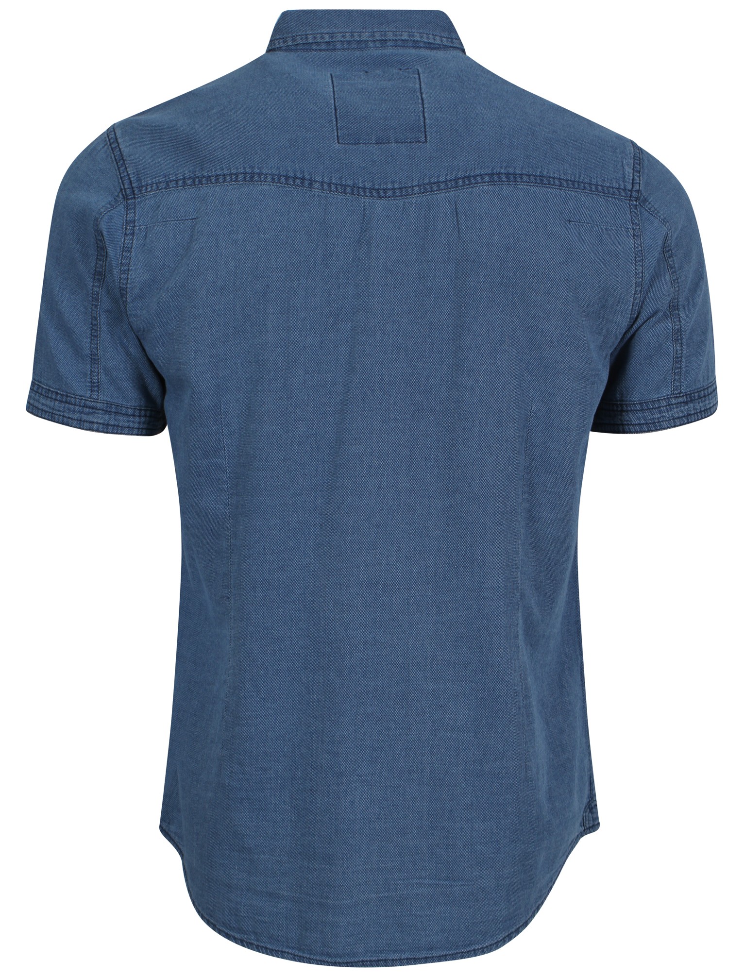 New Mens Tokyo Laundry Lockridge Short Sleeve Button Denim Shirt Top Size S-XXL
