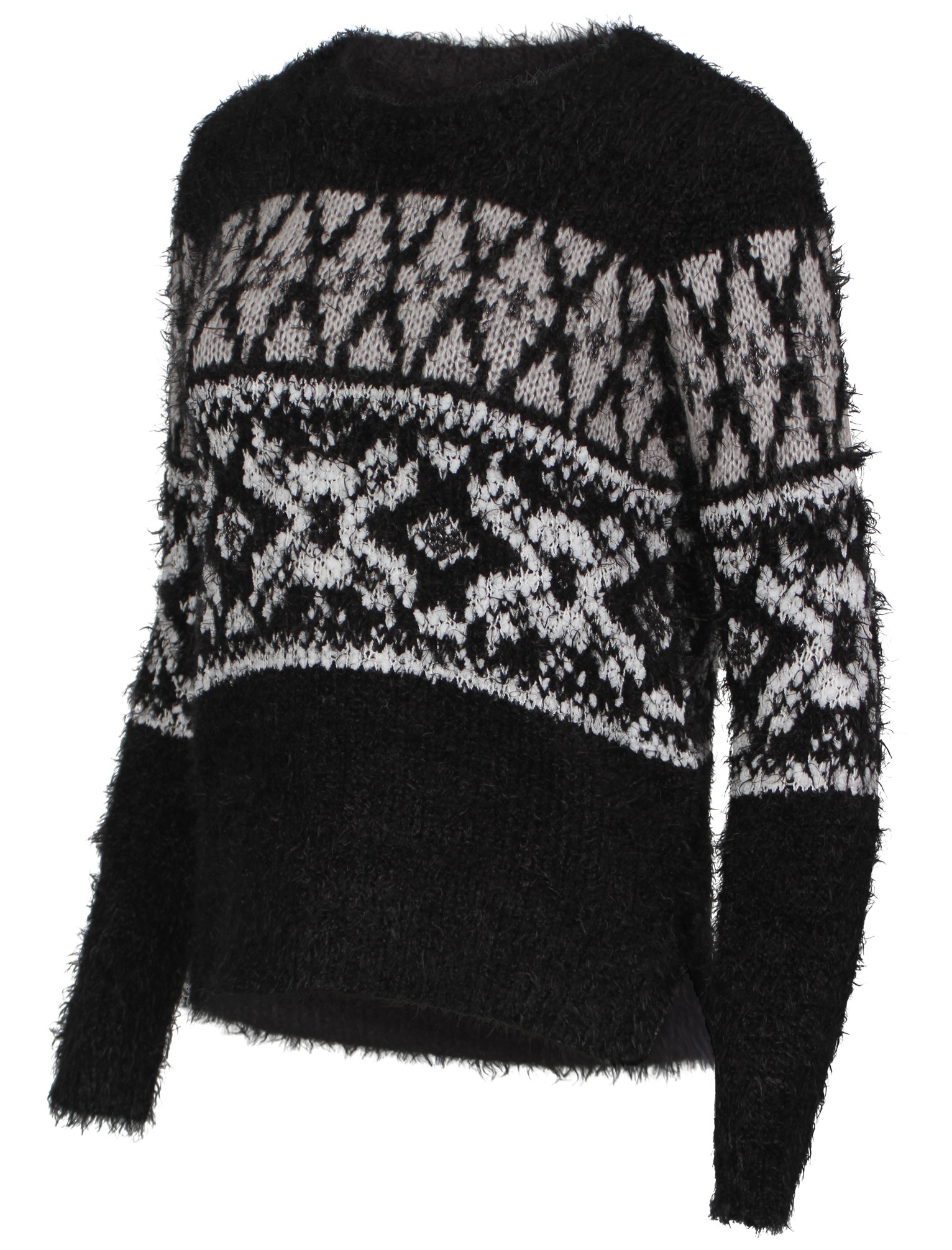 Womens Amara Reya Popsi Fairisle Knitted Ladies Jumper Long Sleeve Top Size 8-16
