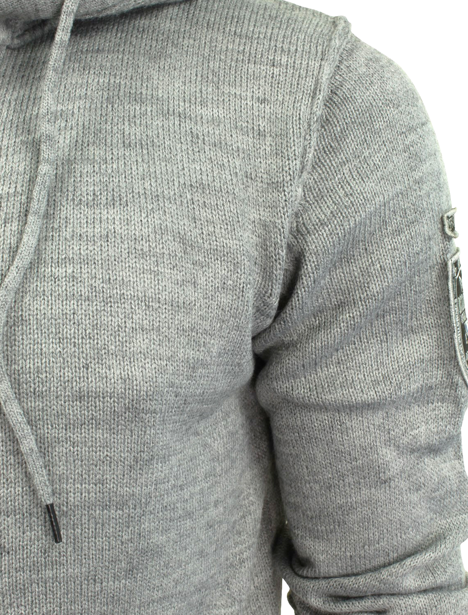 Mens Dissident Cruise Zip Up Hooded Sweater Hoodie Knitted Cardigan