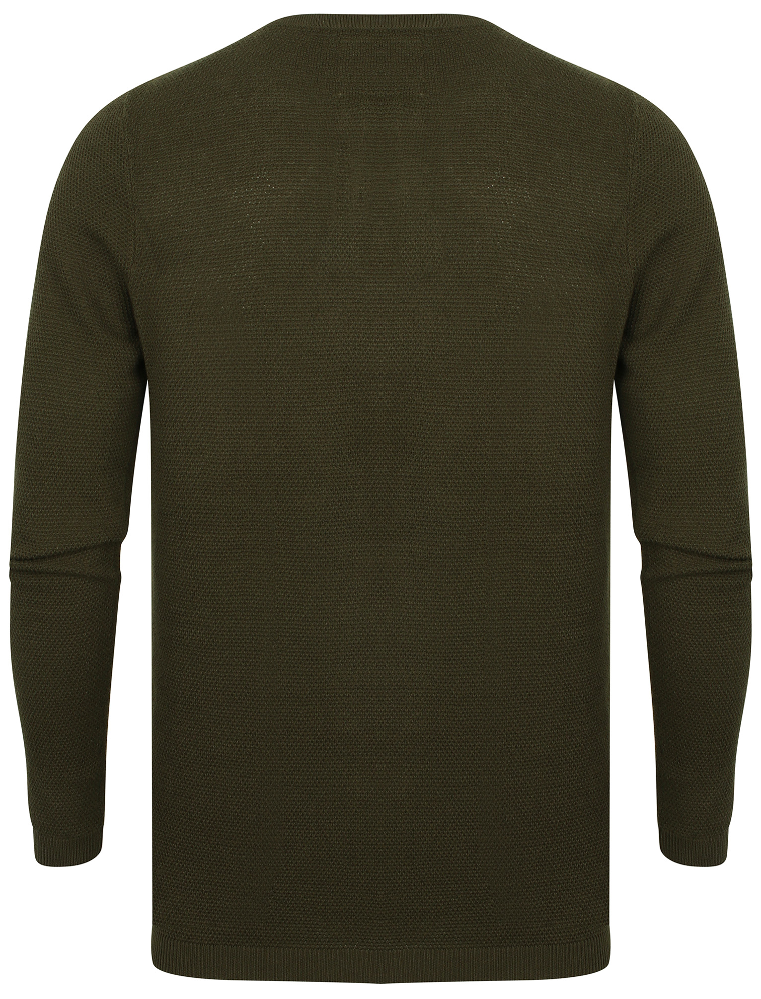Mens Dissident Deluca Henley Textured Knitted Long Sleeve Jumper Top Size S-XXL