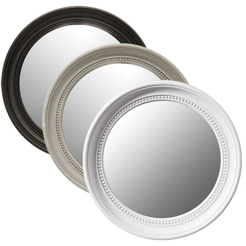 Modern Large Round Bathroom Mirror PVC Frame 45cm Diameter NEW eBay