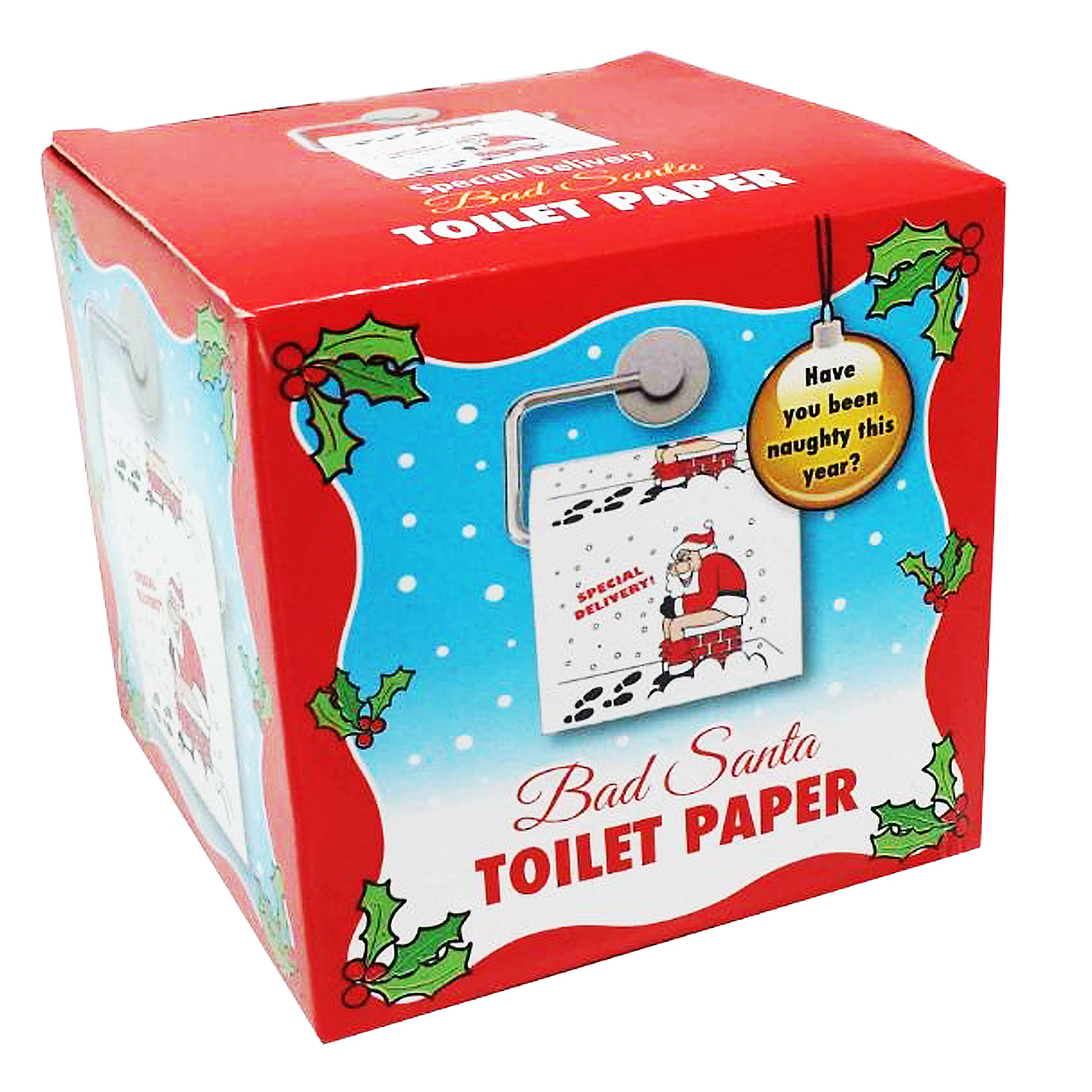 Bad Santa Toilet Paper Funny Christmas Novelty Secret Santa Gift Xmas 