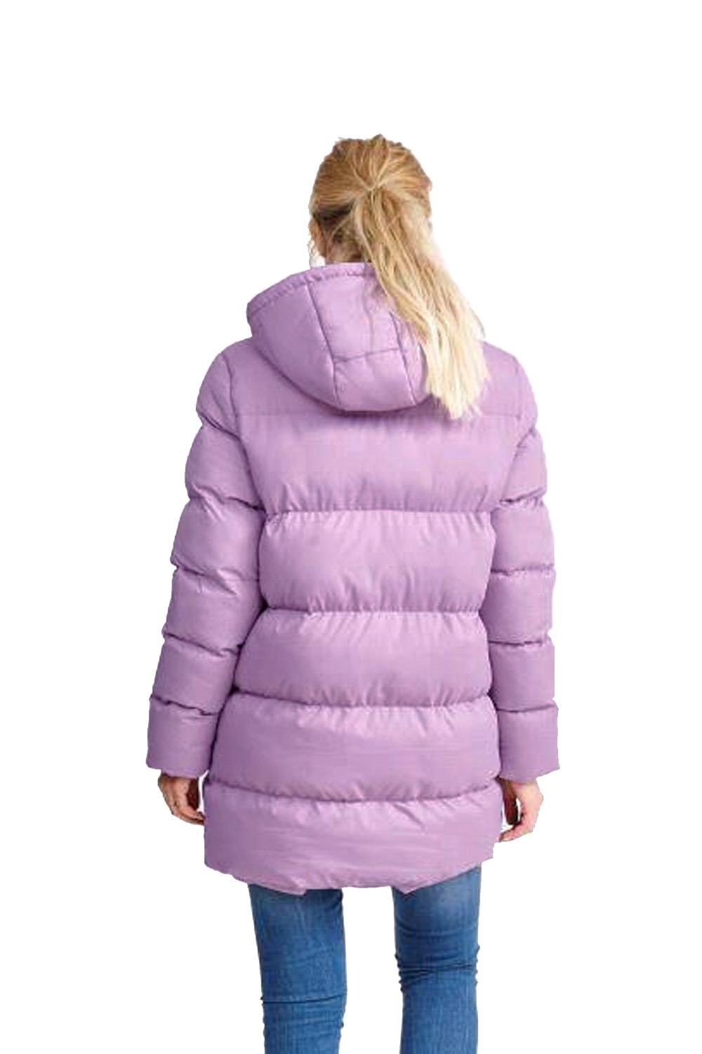 Brave Soul Ladies Snowstar Padded Jacket Womens Quilted Long Hooded Parka Coat