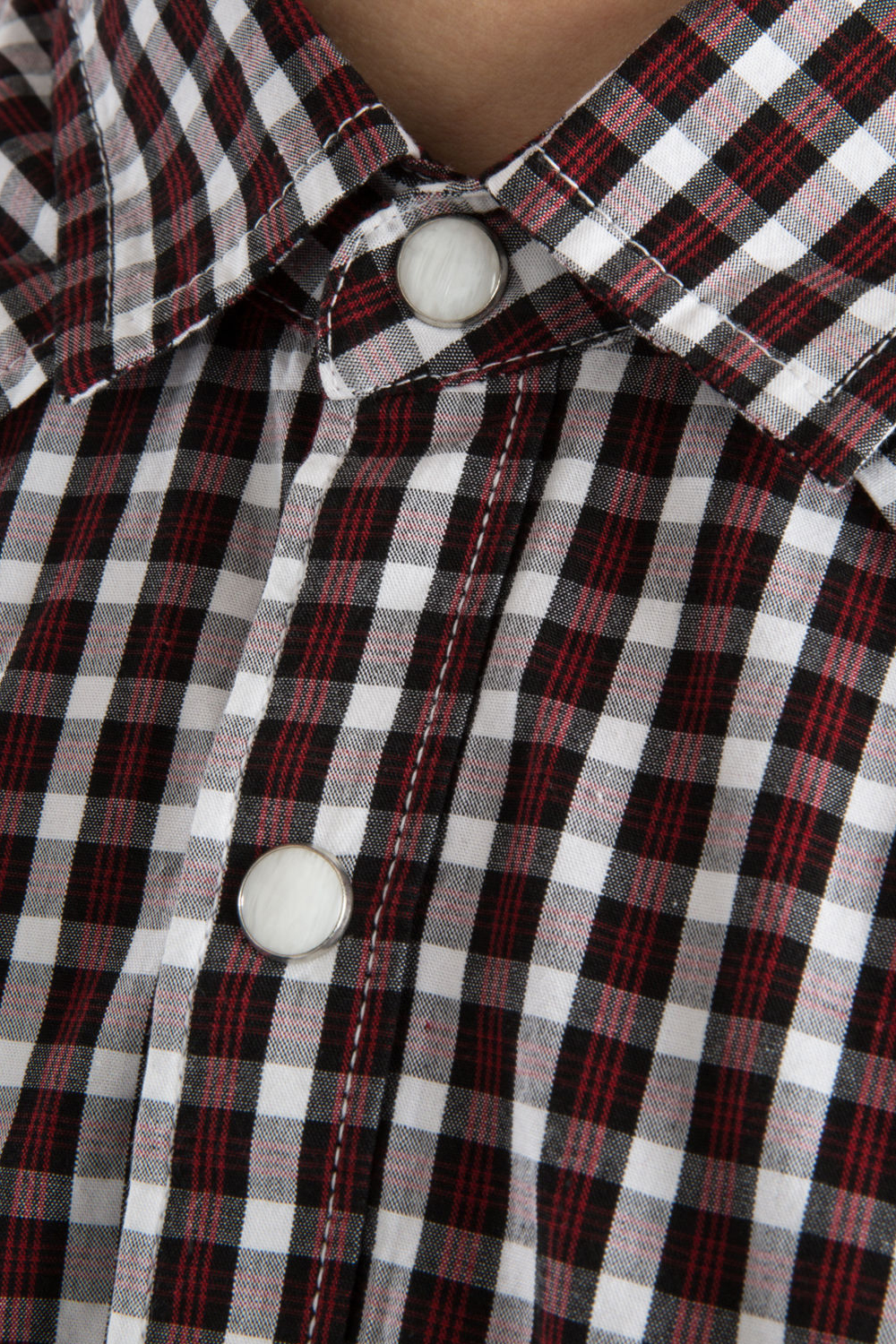 Élimée Homme Blackpool Designer Stud patte de boutonnage à manches longues coton chemise à carreaux