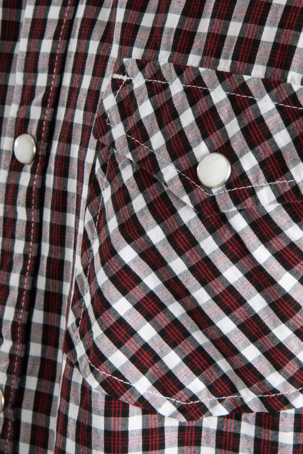 Élimée Homme Blackpool Designer Stud patte de boutonnage à manches longues coton chemise à carreaux