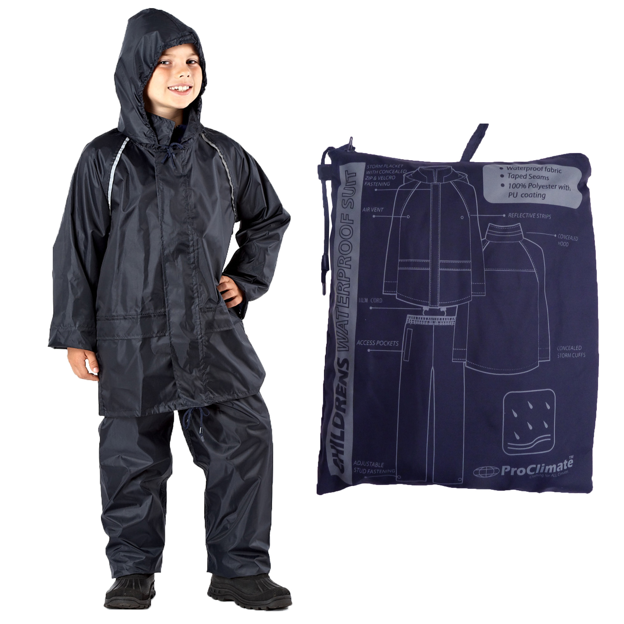 ProClimate 2011 Childrens Kids Boys Girls Waterproof Jacket & Trousers