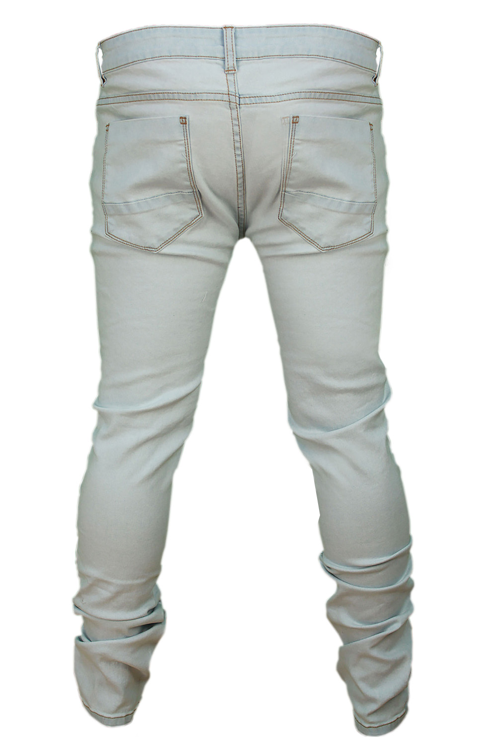 Soulstar deo homme skinny nouveau multi ripped stretch coupe slim denim pantalon