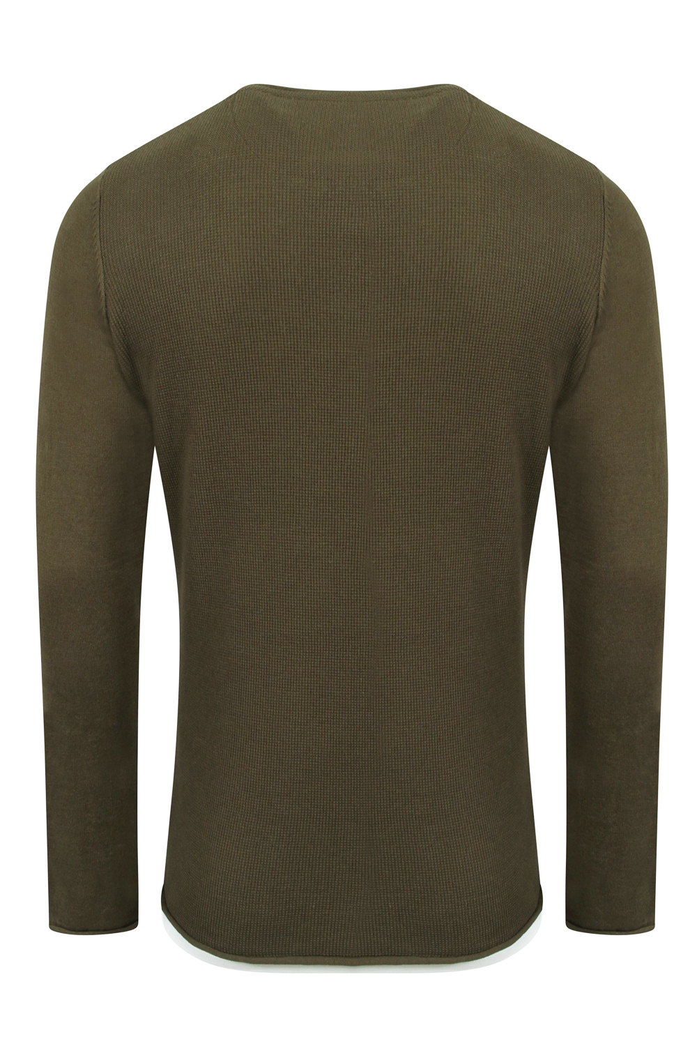Mens Dissident Misty Knitted Jumper Crew Neck Soft Cotton Pullover Sweater Top