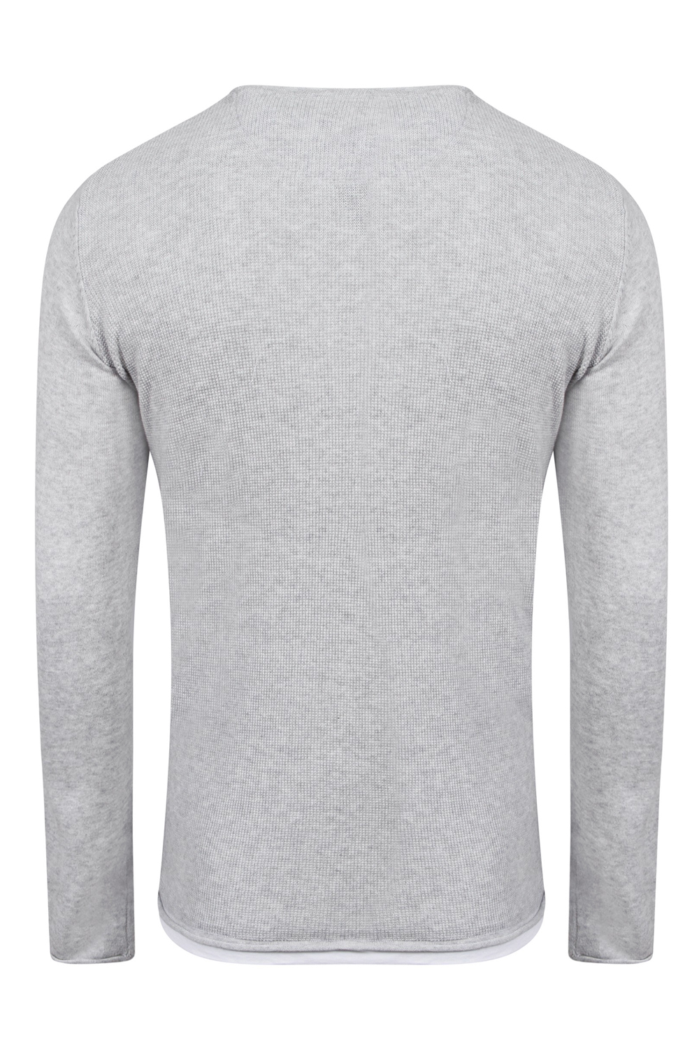 Mens Dissident Misty Knitted Jumper Crew Neck Soft Cotton Pullover Sweater Top