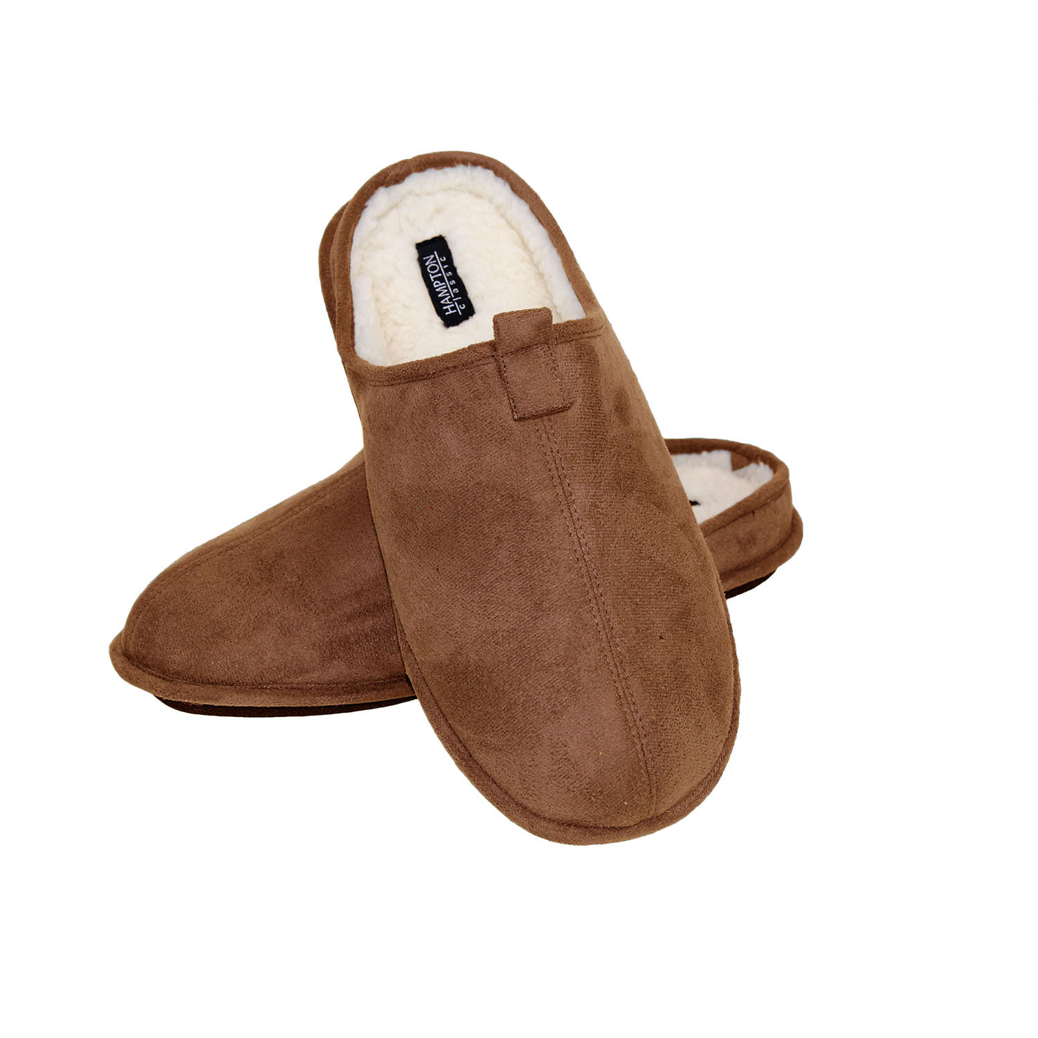 Hampton Mens Luxury Woolen Inner Maximum Comfort Cosy Mule Slip On Slippers